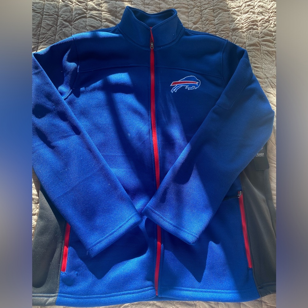 NWT NFL Buffalo Bills fleece lined full zip up jacket